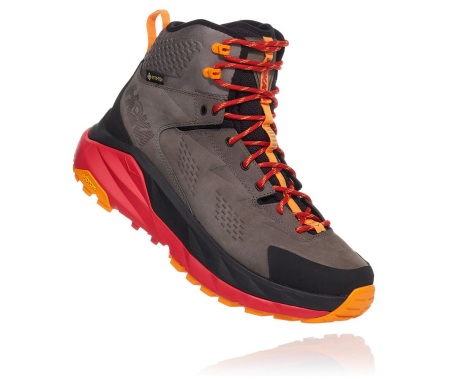 Botas Hoka One One Kaha GORE-TEX Portugal - Botas Caminhada Homem Pretas / Cinzentas - VPOUIL-604